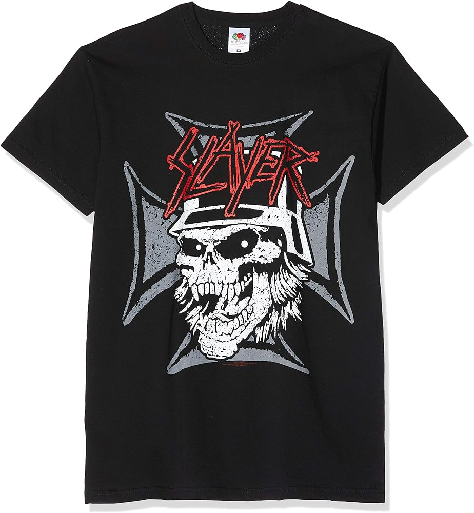 Amazon.co.jp: スレイヤー メンズ グラフィック スカル Tシャツ